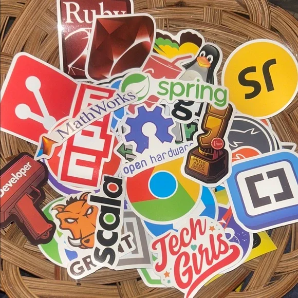 Tech Logo Sticker Set - Picture 2 of 3
